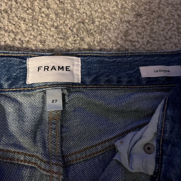 Frame Le Original button fly  ripped jeans - Picture 4 of 5